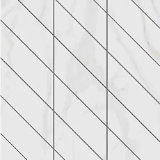 Мозаика Фальшмозаика estima sm02 Аметис Суприм gold corner left белый полир. 29.8x59.8