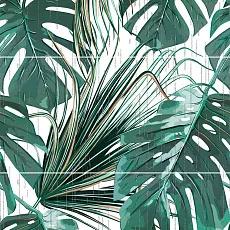 Керамическая плитка Панно altacera Парадайс/ paradise s/3 sw9par55 Зеленый 50x75