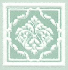 Керамогранит Вставка Петергоф зеленый 7,7x7,7