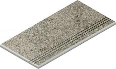 Керамогранит Бортик Нордика Айс с выемкой закругленный 620090001049 серый 30x60