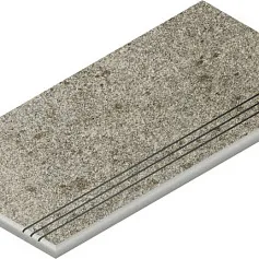 Керамогранит Бортик Нордика Айс с выемкой закругленный 620090001049 серый 30x60