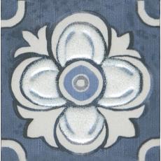 Керамогранит Вставка Алмаш синий 4,9x4,9