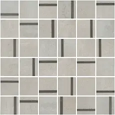 Керамическая плитка Декор kerama marazzi mm13130 Гварди 1 мозаичный серый светлый матовый обрезной 30x30