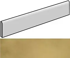 Керамогранит Континуум Брасс Голд плинтус 7.2x80