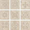 Керамогранит Альпы/ alpi Белый Вставка 10x10