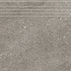 Ступени Керранова Градиент/ gradient grey Серый 29.4x120