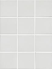 Керамическая плитка Агуста белый из 12 частей 9,8x9,8