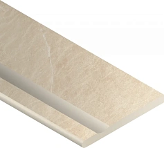 Бортик Италон Материя X2 Магнезио с выемкой закругленный левый 620090001201 бежевый