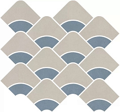 Керама Марацци Декор Kerama Marazzi KMD2HID005BR Таделакт наборный бежевый светлый, синий светлый матовый обрезной разноцветный 