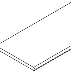 Бортик Италон Магма Айс закругленный правый 620090001364 бежевый 30x60