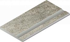 Керамогранит Бортик Нордика Сильвер с выемкой закругленный 620090001060 серый 30x60