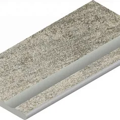 Керамогранит Бортик Нордика Сильвер с выемкой закругленный 620090001060 серый 30x60