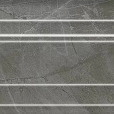 Керамическая плитка Бордюр kerama marazzi blf026r Багет Риальто серый темный глянцевый обрезной 7.3x40