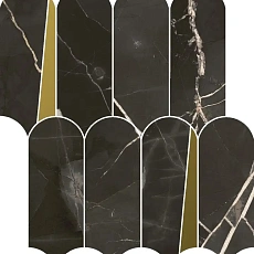 Мозаика Италон  Стелларис/ stellaris Абсолют Блэк Элегант 32,5Х36,1 33х33