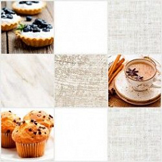 Шахтинская плитка Десерт светлый микс верх 02 бежевый 