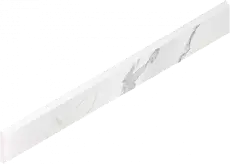Плинтус Италон Стелларис Статуарио Уайт шлифованный 610130007456 белый 7.2x60
