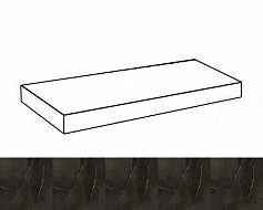 ColiseumGres Impero Tito Scalino Angolare Sx чёрный 