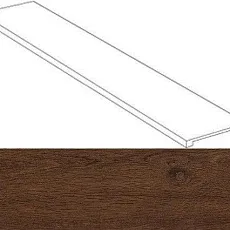 Ступени Оак Резерв/ oak reserve Дарк Браун Фронтальная 33x120