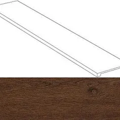 Ступени Оак Резерв/ oak reserve Дарк Браун Фронтальная 33x120