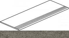 Италон Ступень Италон Discover Fume Gradino 30x120 натуральный серый 