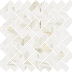 Мозаика Италон  Стелларис Каррара Айвори Кросс 29,7х31,5 30x30