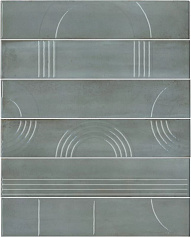 Керама Марацци Панно Kerama Marazzi KMP3STA002RN6X Панно Мажорель голубой глянцевый из 6 частей голубой 