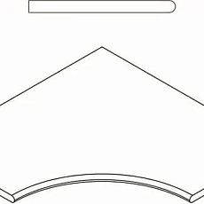 Керамогранит Бортик Италон Дискавер/ discover x2 grey bordo angolare round 60x60 60x60