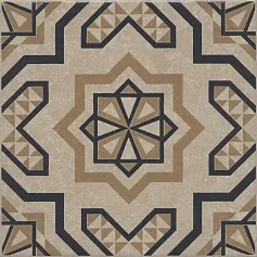 Керамическая плитка Декор kerama marazzi kmd3sta046gn Касабланка бежевый светлый матовый 20x20