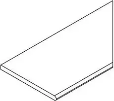 Бортик Италон Магма Сильвер закругленный правый 620090001366 серый 30x60