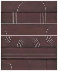 Керамическая плитка Панно kerama marazzi kmp3sta006rn6x Панно Мажорель бордовый глянцевый из 6 частей 28.5x36