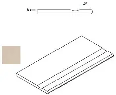 Керамогранит МАГНЕЗИО БОРТИК 30x60 С ВЫЕМКОЙ ЗАКРУГ 620090000396 30x60
