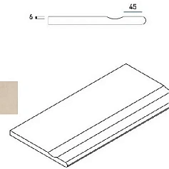 Керамогранит МАГНЕЗИО БОРТИК 30x60 С ВЫЕМКОЙ ЗАКРУГ 620090000396 30x60