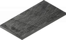 Бортик Италон Материя x2 Титанио грип 620090001210 черный 30x120