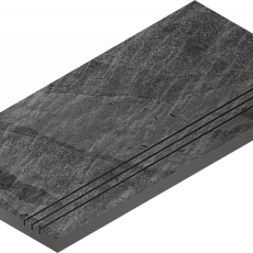 Бортик Италон Материя/ materia x2 Титанио Грип 620090001210 Черный 30x120