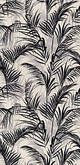Керама Марацци Тропикаль листья чёрный обрезной чёрный для кухни, для ванной