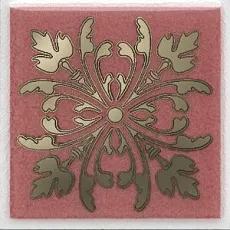 Керамическая плитка Вставка Клемансо розовый 4,9x4,9