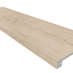 Ступени Комплект estima sf02 Софт Вуд/ soft wood creamy (Ступень 33x120 Непол. Прямоугол. Бортик Без Насечек + Подступенок 14,5x120) 33x120