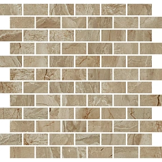 Керамическая плитка Декор kerama marazzi mm13121t Эвора бежевый мозаичный глянцевый 30x32