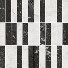 Керамическая плитка Декор kerama marazzi kmd2msa003br Тубкаль мозаичный микс черный белый глянцевый обрезной 30x30