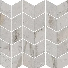 Керамическая плитка Декор kerama marazzi kmd2msm007br Ифран мозаичный серый светлый глянцевый обрезной 30x31.2