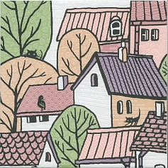 Керамическая плитка Декор kerama marazzi os\a225\5009 Городок 2 матовый 20x20