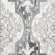 Керамическая плитка Вставка Аксима Венеция d серая 30x60