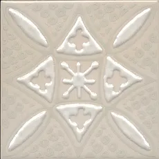 Керамическая плитка Декор kerama marazzi kmd3sta017gn Бахия 2 бежевый светлый глянцевый 9.8x9.8