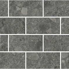 Керамическая плитка Декор kerama marazzi dd606220\mm Чеппо ди Гре мозаичный антрацит матовый обрезной 20x34.6