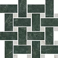 Керамическая плитка Декор kerama marazzi t038\sg6542 Серенада мозаичный зеленый лаппатированный 32x32