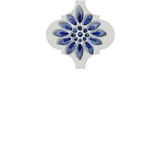 Керамическая плитка Декор Арабески Майолика 5 6,5x6,5