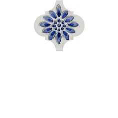 Керамическая плитка Декор Арабески Майолика 5 6,5x6,5