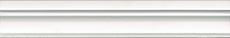Керамическая плитка Бордюр Багет Магнолия белый обрезной 5x30