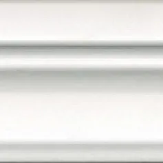 Керамическая плитка Бордюр Багет Магнолия белый обрезной 5x30