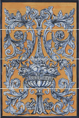 Керама Марацци Панно Площадь Испании HGD\B347\4x\15129 коричневый для ванной для кухни